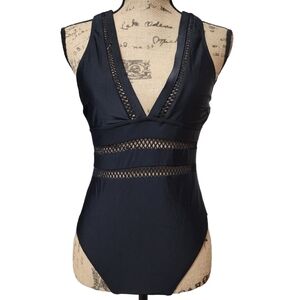 3/$25 One Piece Swimsuit Black - Small